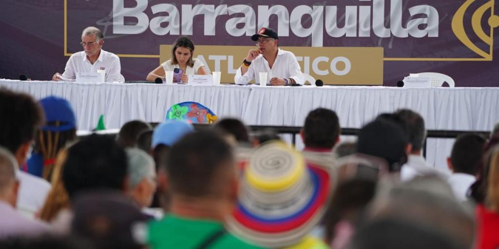 Presidente Petro en segundo día de la jornada de #GobiernoConLosBarrios, en Barranquilla.
